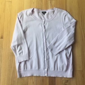 Talbots Muted pink cardigan XL